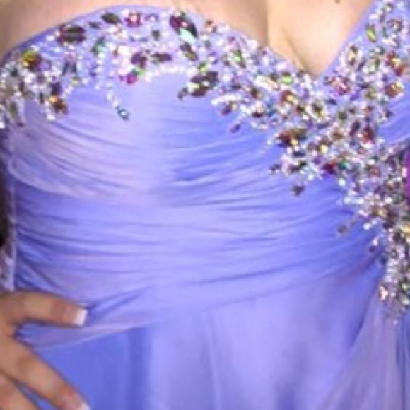 🔥👗 Kiss Kiss Formal Periwinkle Prom Dress - Picture 3 of 8
